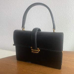 Vintage L. Ricci black Croc Purse Made in Italy